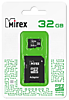 Карта памяти MicroSD 32Gb Mirex Class 10 +SD adapter