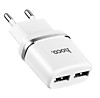 СЗУ-USB Hoco C12 2 выхода 2.4А белый