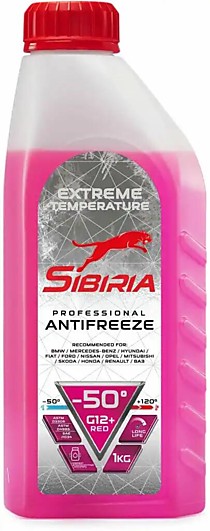 Антифриз SIBIRIA -50(G-12) розовый 1л