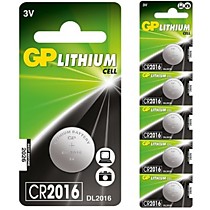 Батарейка литиевая GP CR2016-BC5 BL-5
