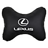 Подушка на подголовник SW 30*20 экокожа Черная LEXUS Подушка на подголовник SW 30*20 экокожа Черная LEXUS
