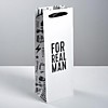 Пакет под бутылку «For real man», 36 × 13 × 10 см Пакет под бутылку «For real man», 36 × 13 × 10 см